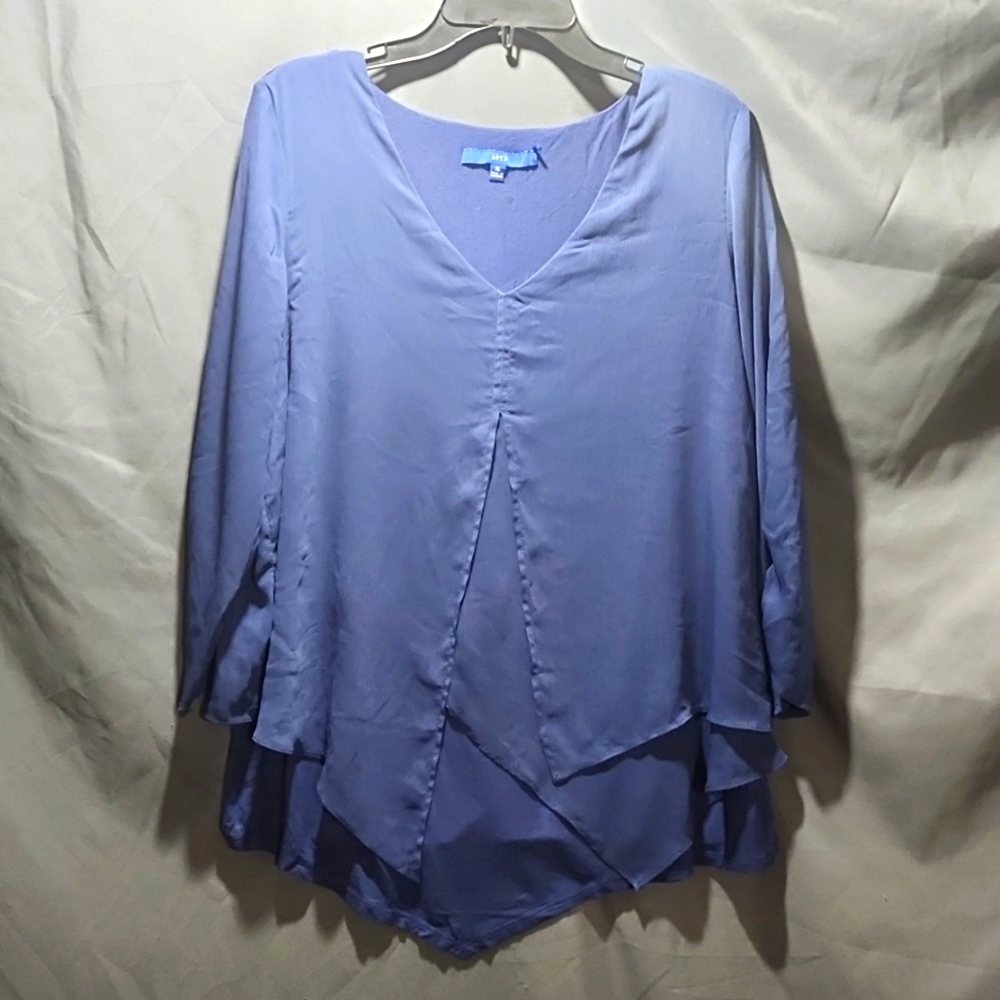 Womens XL Apt 9 Blue Blouse